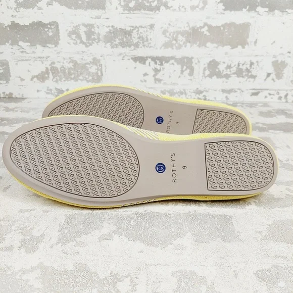 NEW Rothy's The Flat Lemon Stripe Slip On Round Toe Ballet Shoes  F298 - Picture 6 of 8